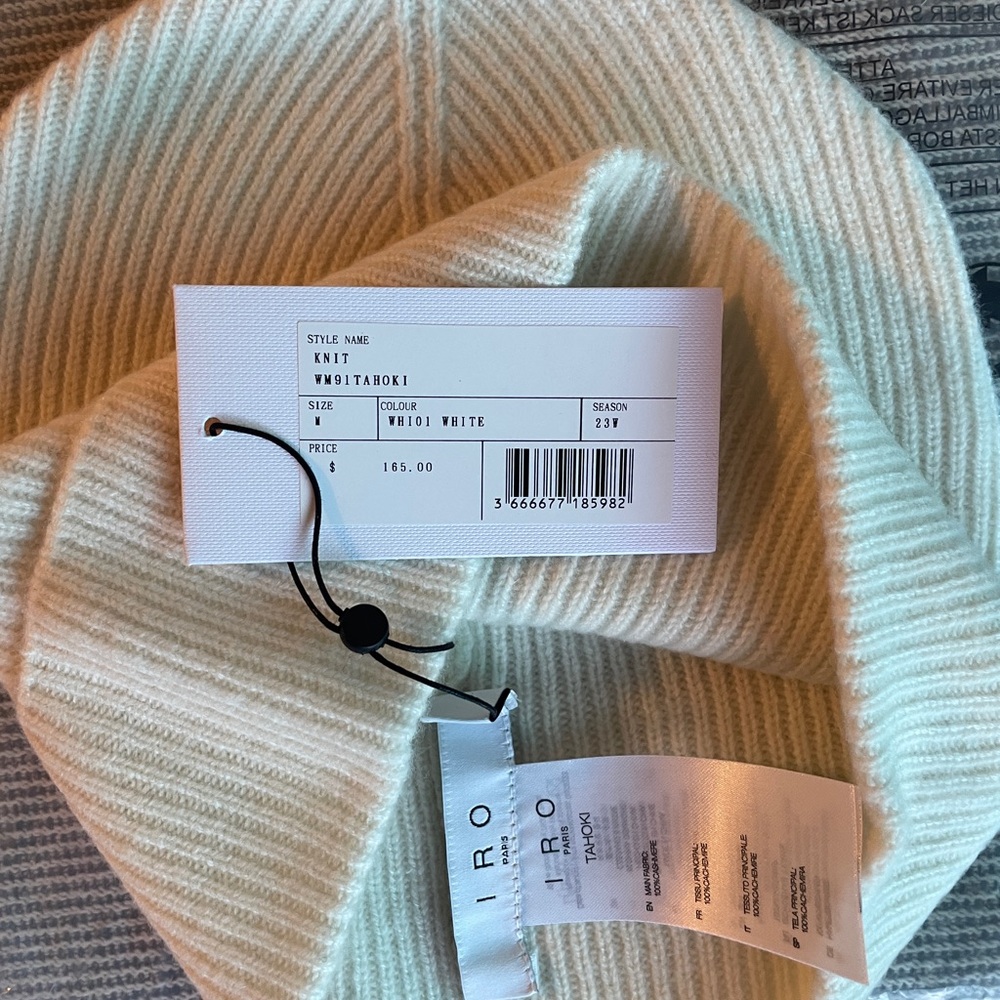 IRO Ribbed Beanie Hat - Picture 2 of 7